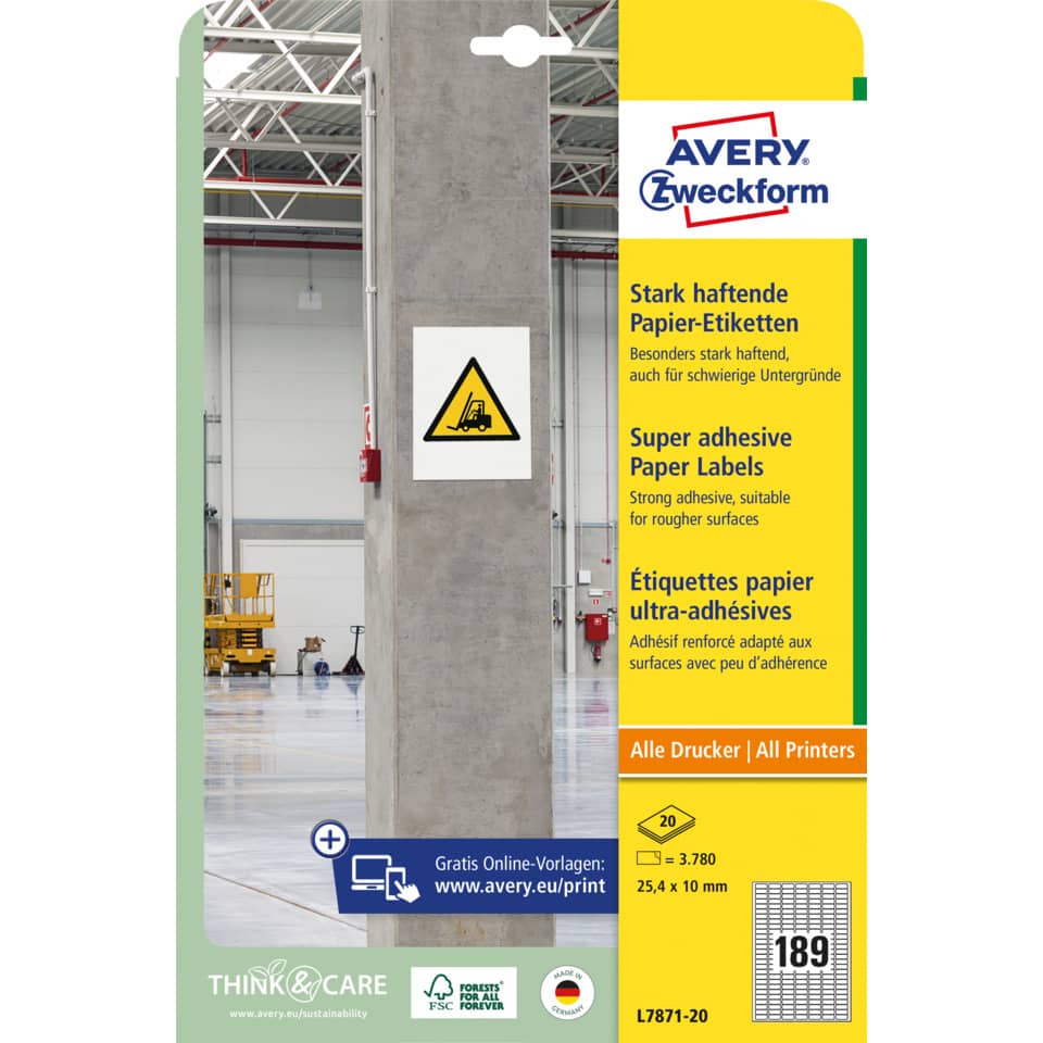 Papieretiketten, Klebebilder, Industrielle Beschilderung, Warnschild, Druckeretiketten