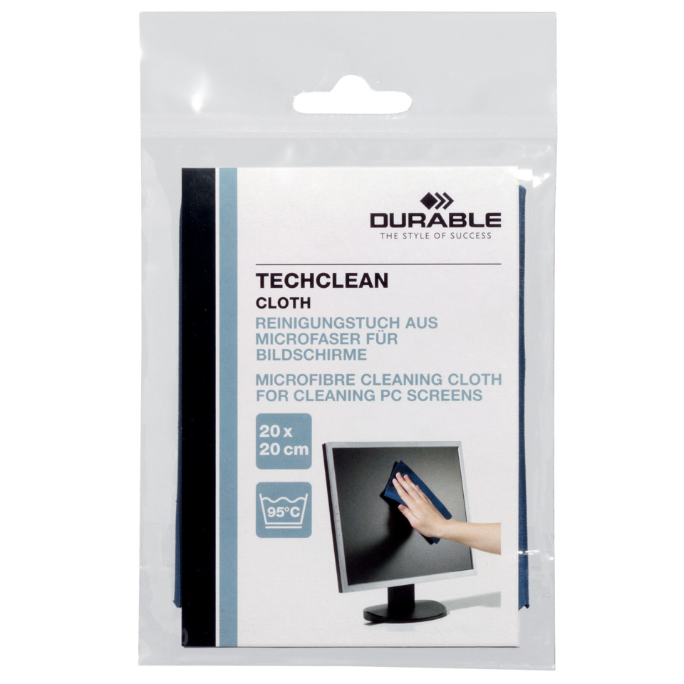 Mikrofaser Tuch, Bildschirmreinigung, PC Monitor, 20x20 cm, waschbar 95°C