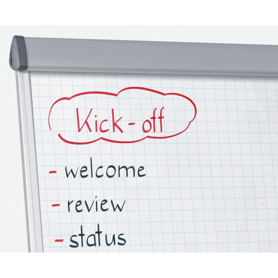Kick-off, Checkliste, Whiteboard, Marker, Roter Stift