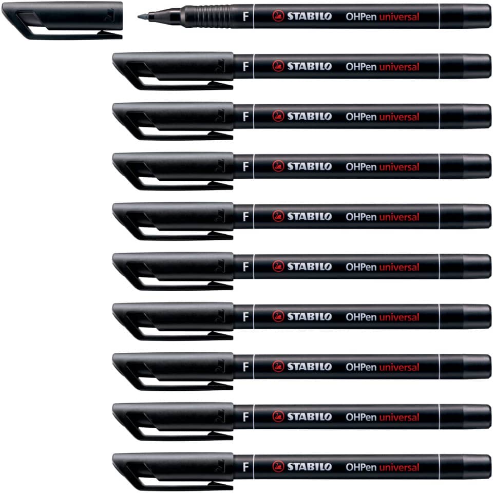 Marker, Permanent marker, Black marker, Fine-point, Universal marker