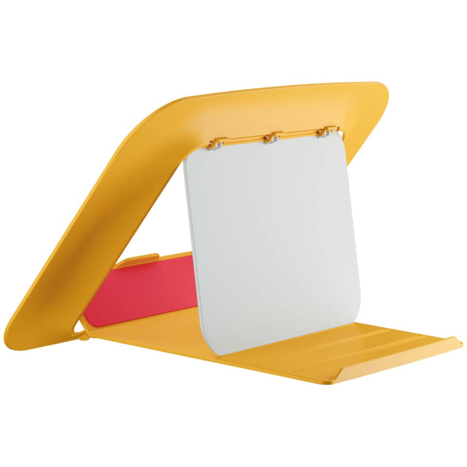 faltbarer tisch, gelb, bildschirmhalter, verstellbar, tragbar