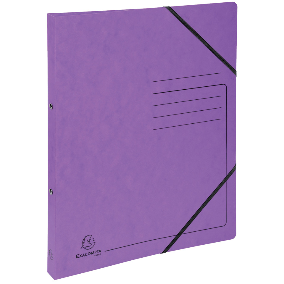 Notebook, Binder, Elastischer Band, Lila, A5 Ordner