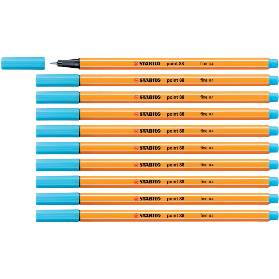 Marker, Orange marker, Fineliner, 8.0mm point, Blue cap