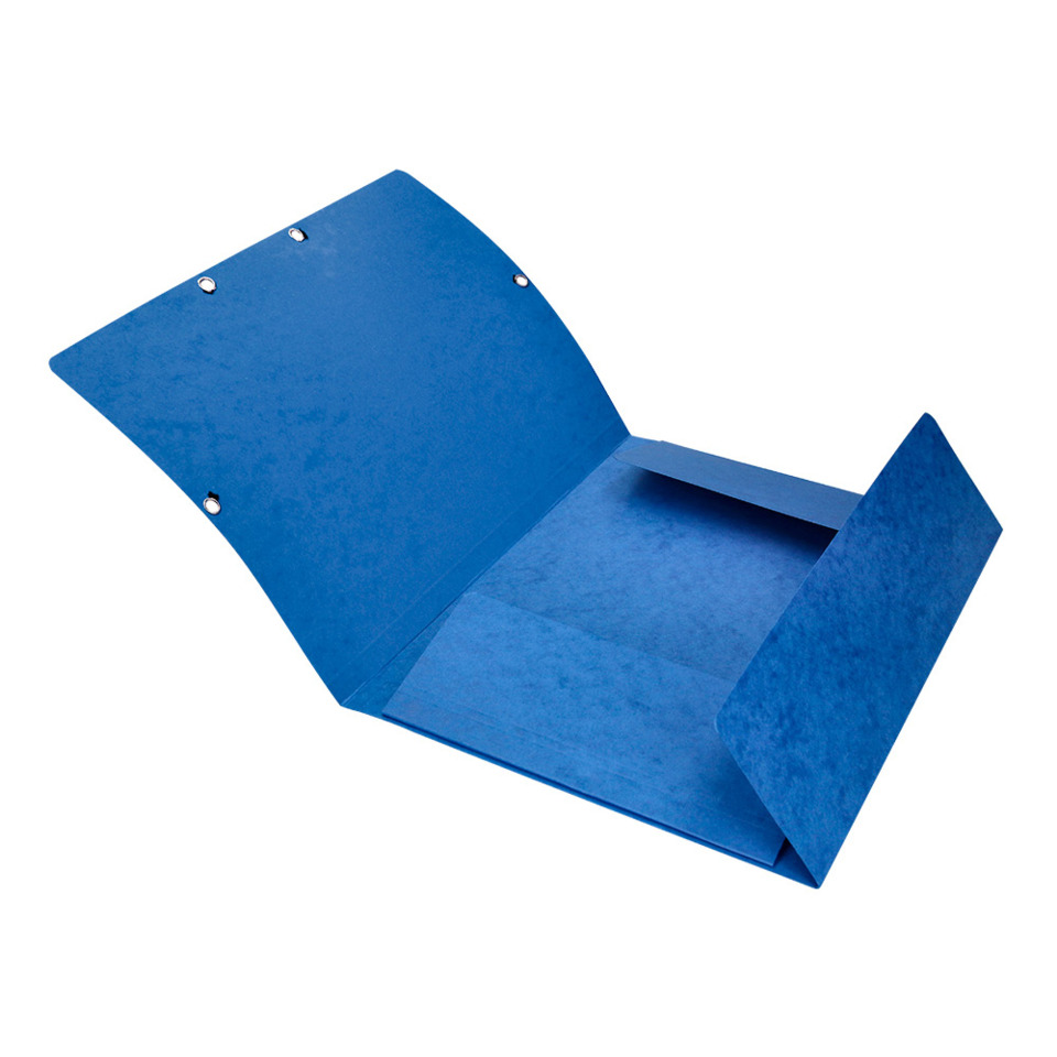 blauer Ordner, Ordner mit Laschen, Präsentationshülle, drei Loch Büroordner, Pappe Ordner