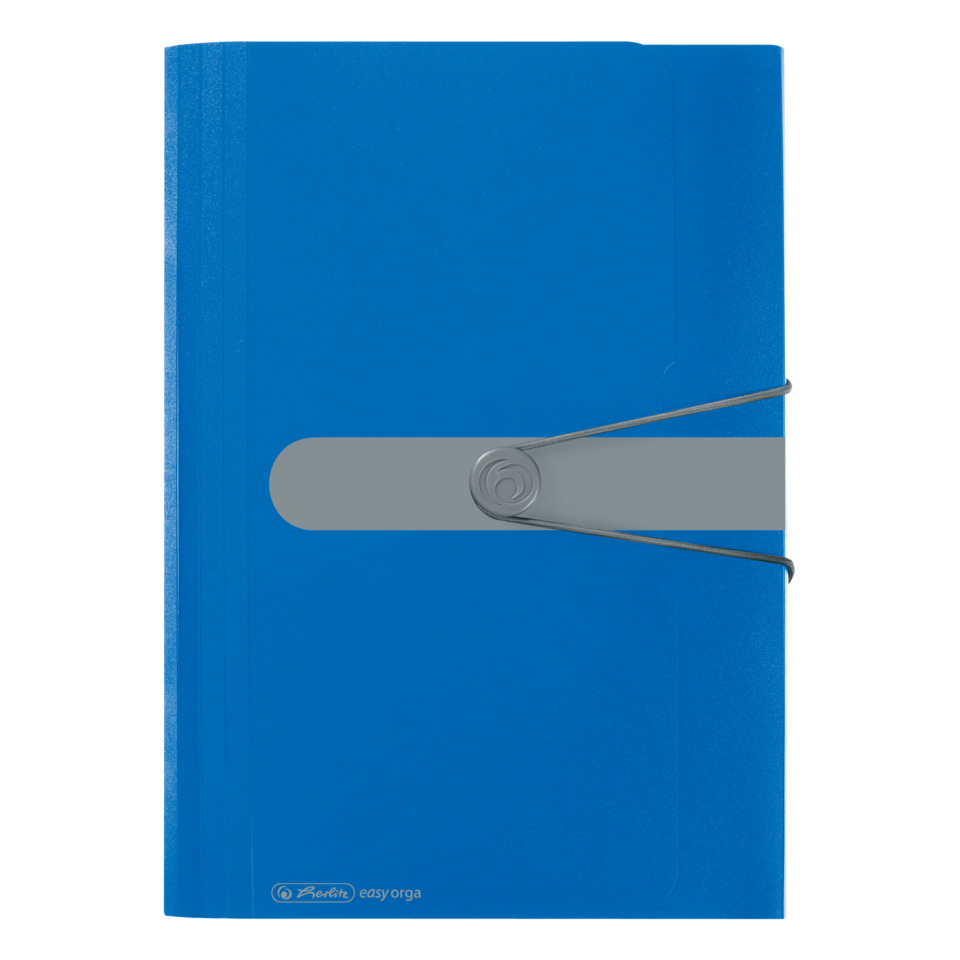 Notizbuch, Blau, Gummiband, Verschluss, A5 Größe