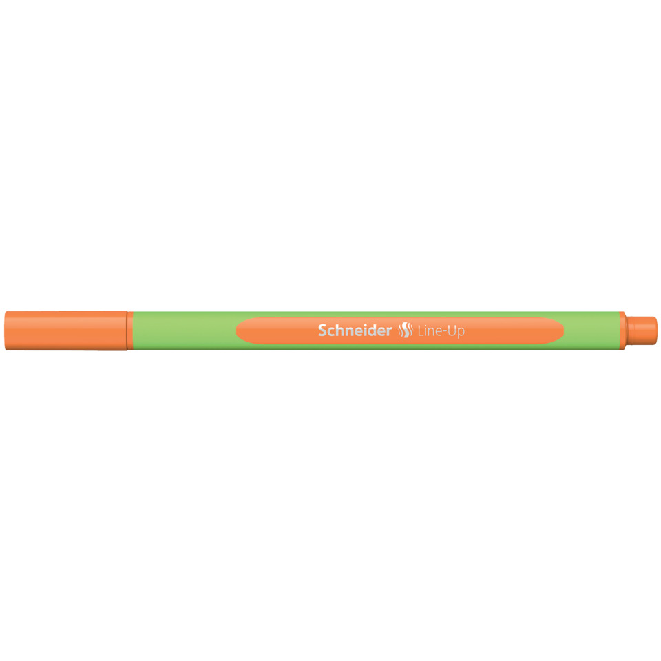 Marker, Highlighter, Grün, Orangener Rand, Schneider Line-Up