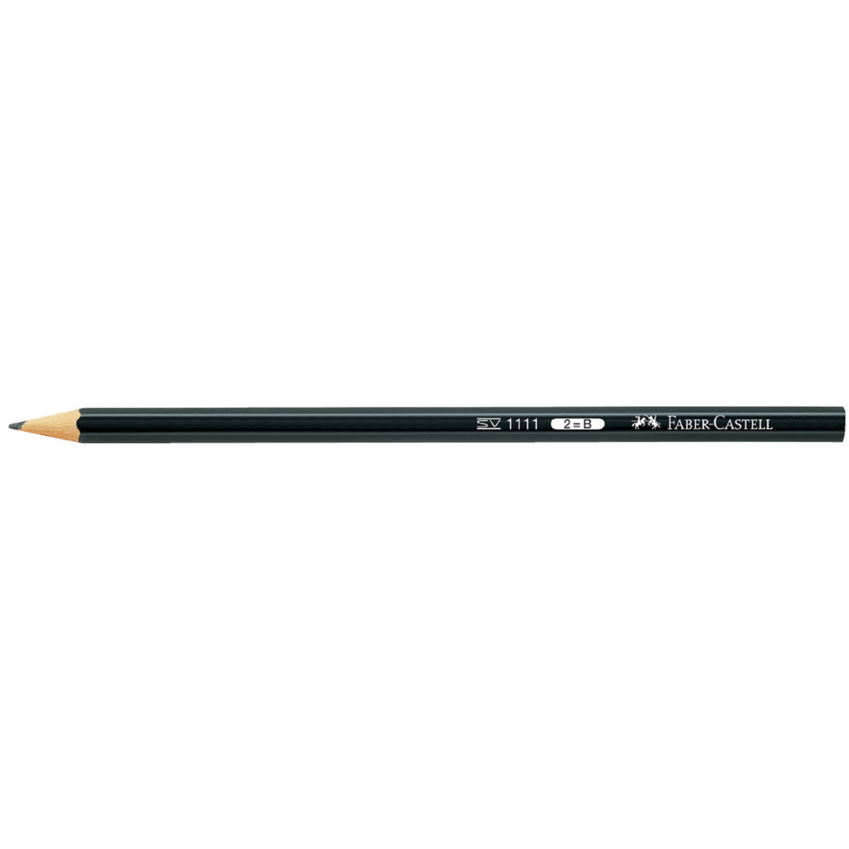 Bleistift, Graphitstift, Holzbleistift, 2B, Faber-Castell