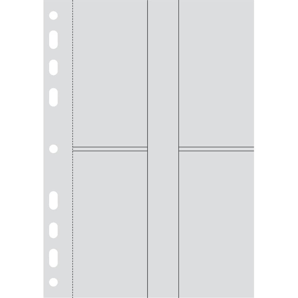 Ersatzeinlage Visitenkarten-Sammeltaschen für Timing 1, A5, 6 Stück á 8 Fächer RIDO 7065702
