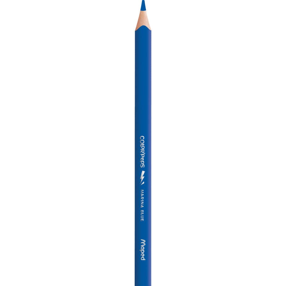 Bleistift, Bleistift blau, Graphitstift, Farbstift, Marina Blue