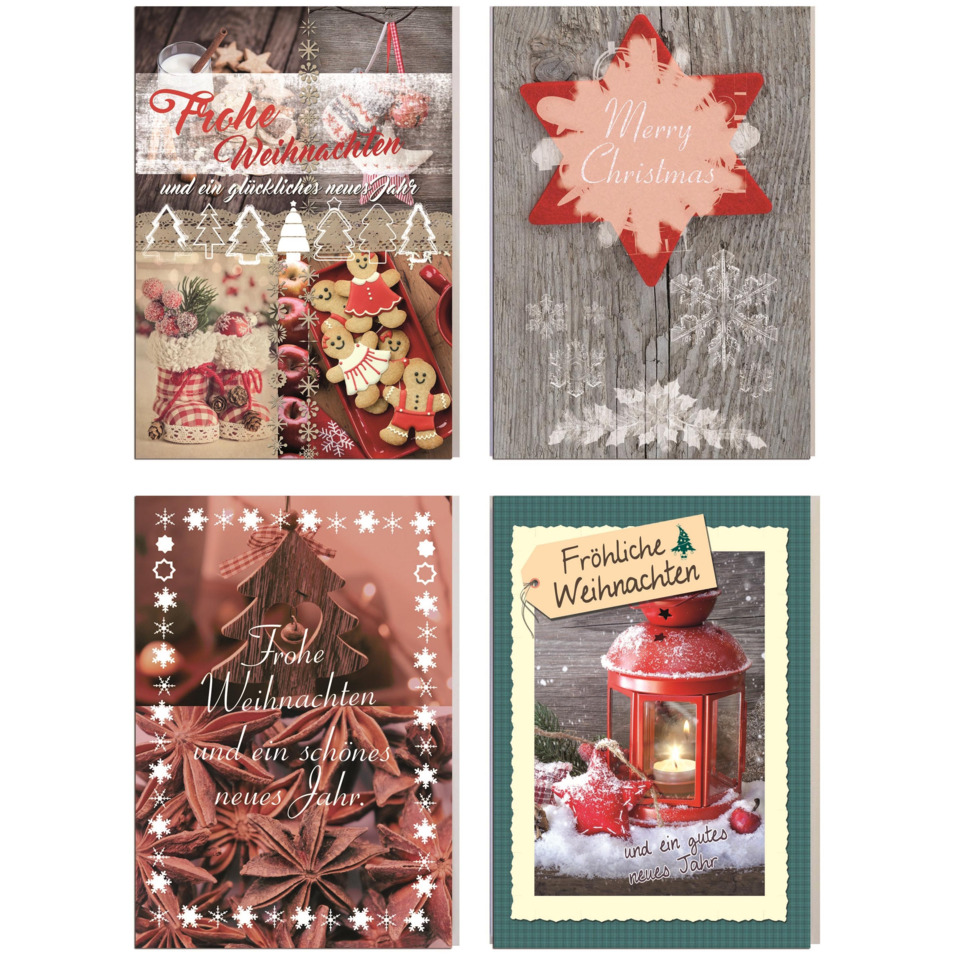 weihnachtskarten, weihnachtliche grußkarte, kerzen, holz, ornamente