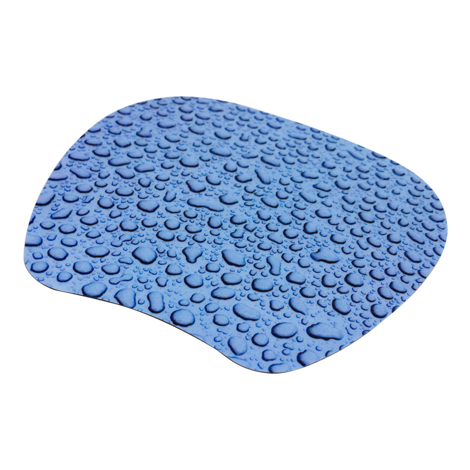 Schwamm, Schwammmatte, Wasserdichte Oberfläche, Blauer Farbton, Glänzend