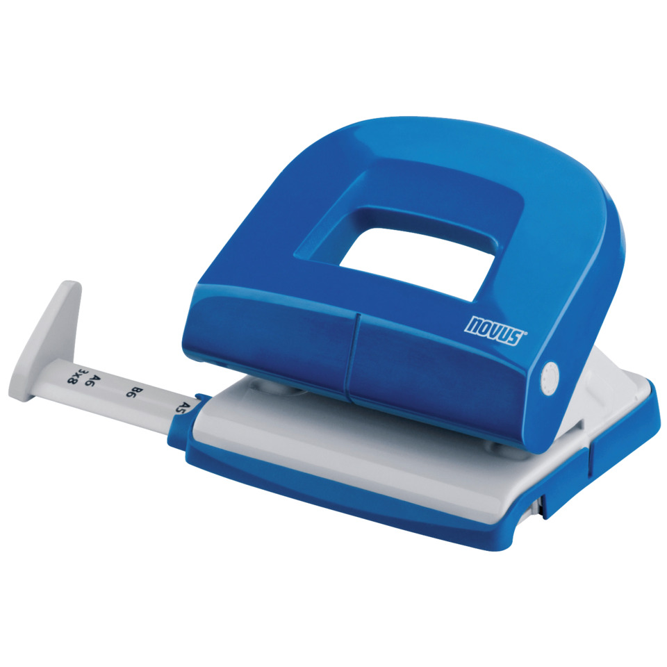 Schneidelineal, Locher, Stempel, Stempelapparat, Blauer Stempel