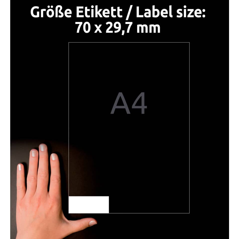 A4, Kartenformat, Schwarz, Hand zur Größe, Label/Hinweis