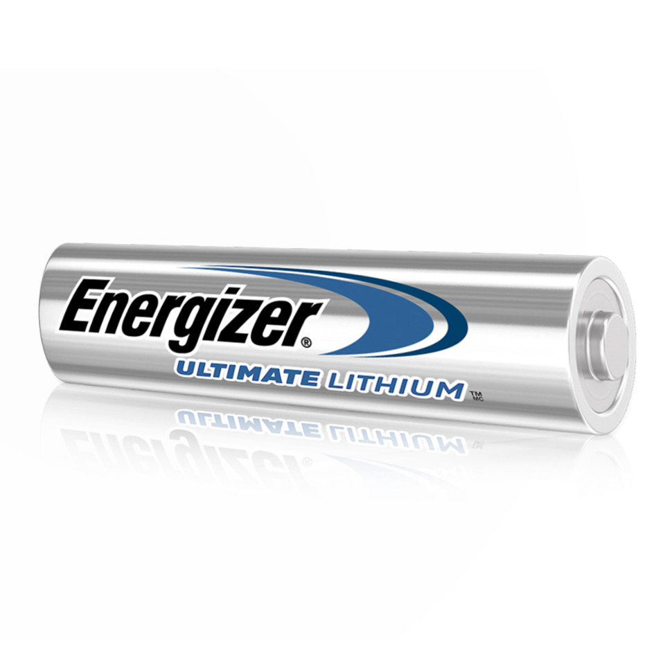 Batterie, AA-Batterie, Lithium, Silber, Energizer, Lithium-Batterie, AA-Batterie, Energetizer, Ultimate Lithium, silberner Zylinder