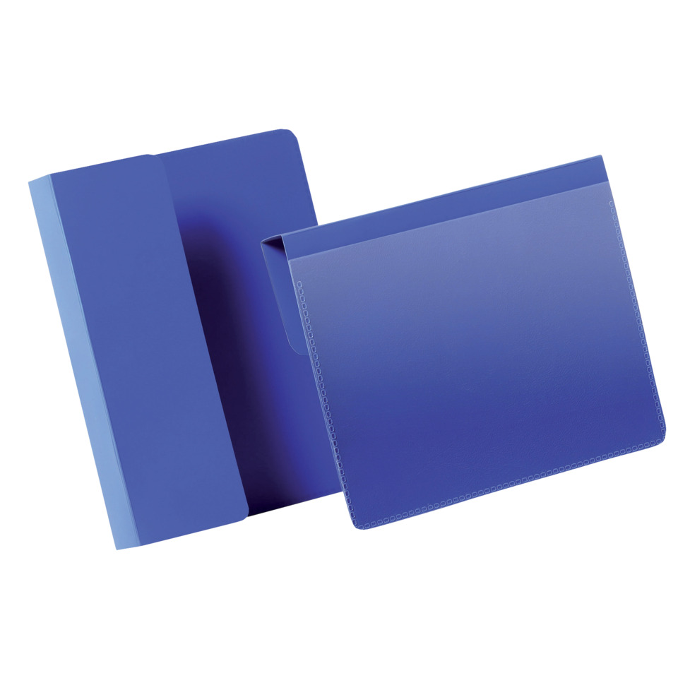 blue folder, A4 folder, blue binder, stitching, lederoptik