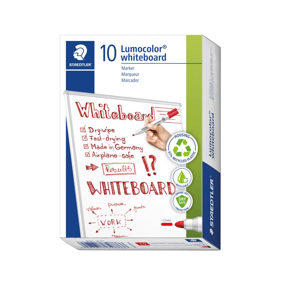 Whiteboard, Marker, Set, 10 pieces, Germany-made