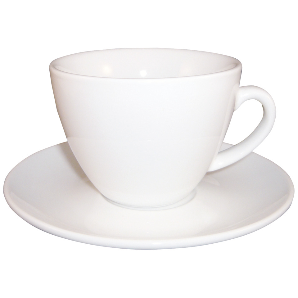 Kaffeetasse, Tassenuntersetzer, Keramiktasse, weiße Tasse, Kaffeeservice