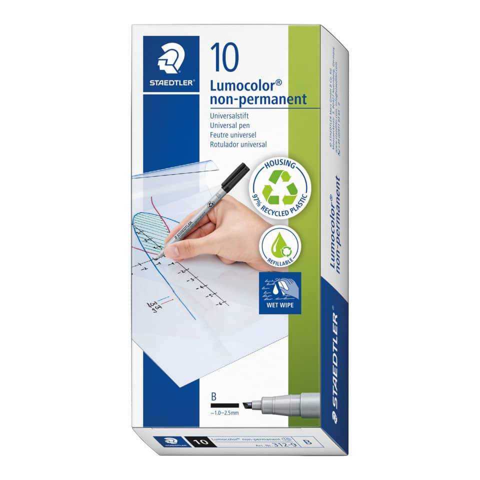Universeller Stift, Lumocolor, nicht permanent, Stiftenspitze, nachfüllbar
