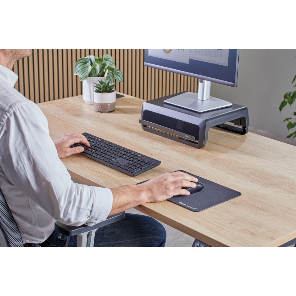 Desktop-Setup, Tastatur, Maus, Monitor, Drucker