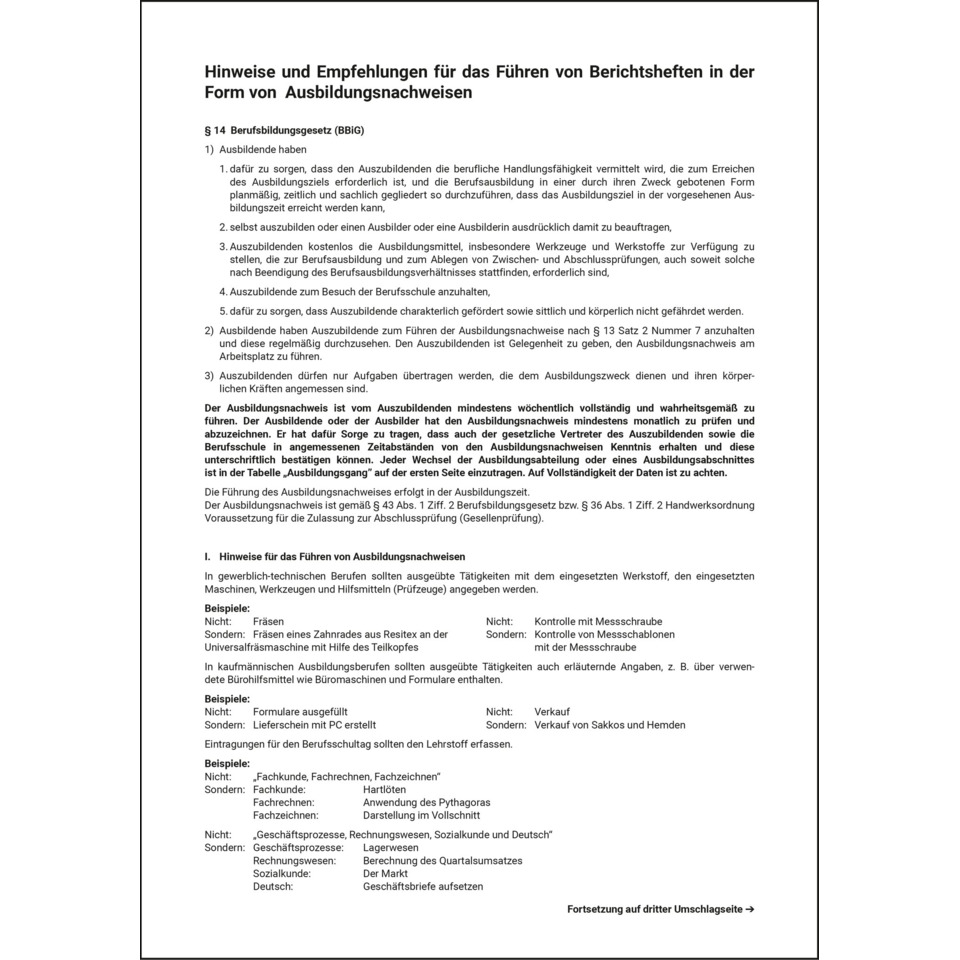 Dokument, Text, Form, Hinweise, Auszubildende