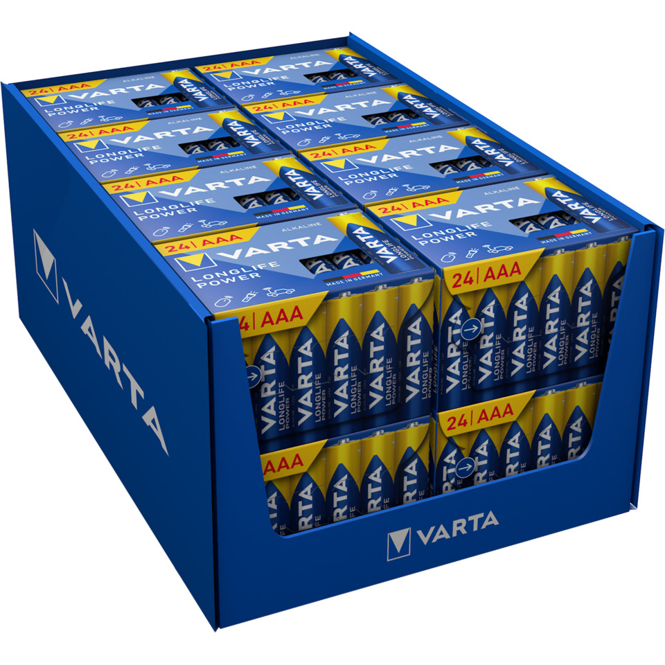 AAA-Batterien, VARTA, Alkaline, 24 AAA, Batteriekasten