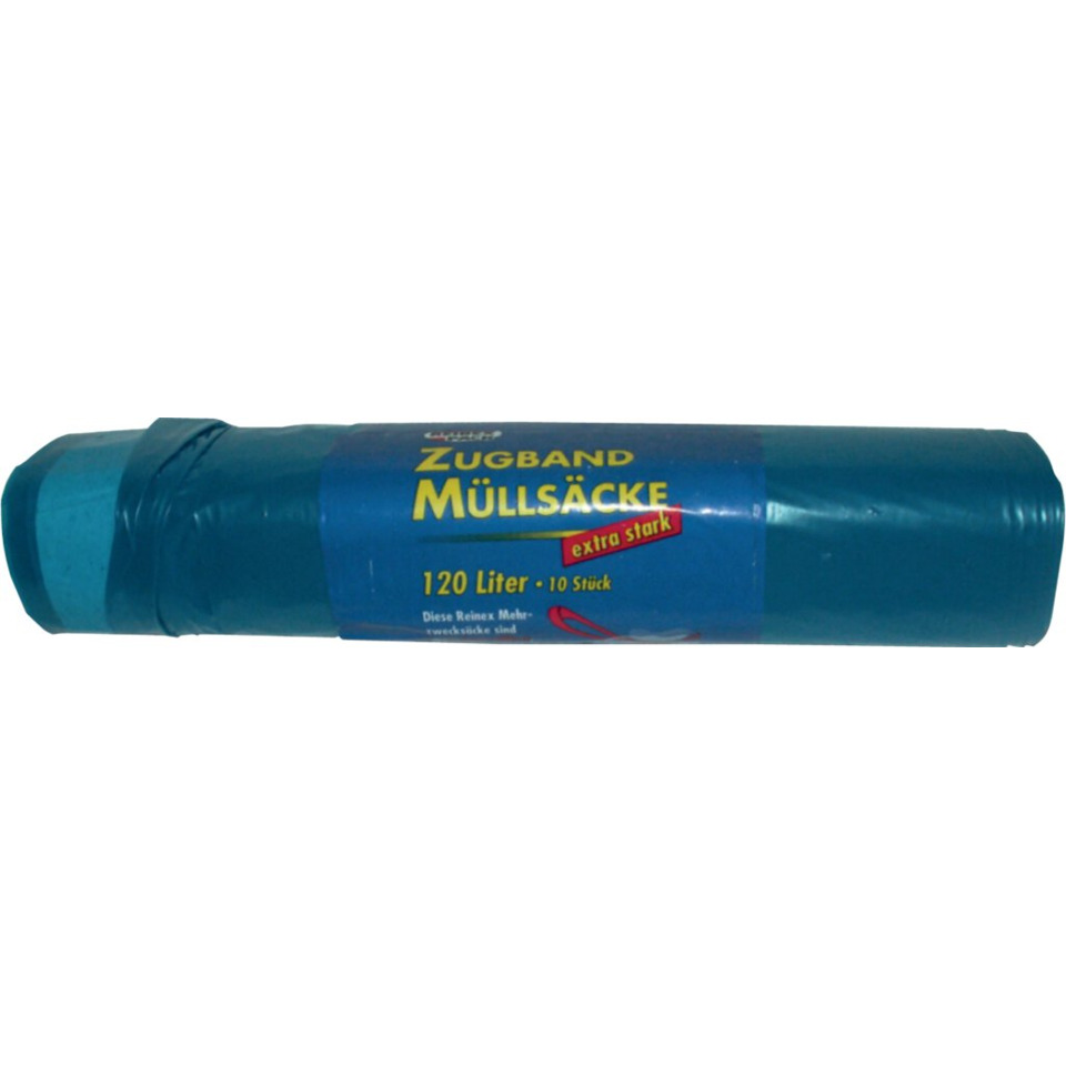 rollenbeutel, Müllsack, Zugband, 120 Liter, extra stark