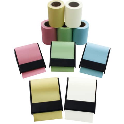 Haftnotiz Rollen Dispenser, 60mmx10m, 15 Stück, sortiert RNK CT1991