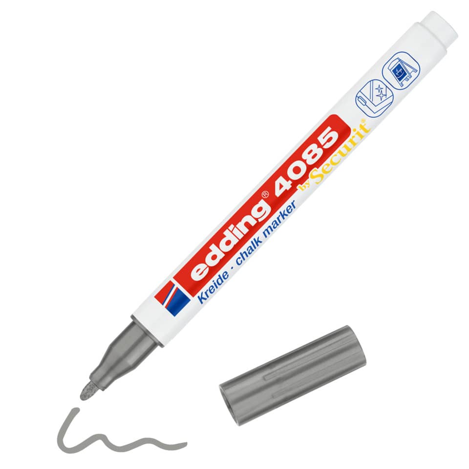 Korrekturstift, Marker, Kreidemarker, Chalk marker, Grauer Stift