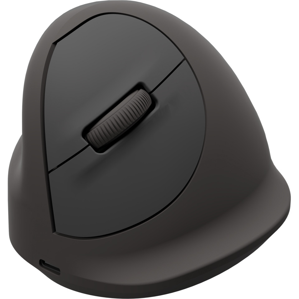 Mauskugel, Drahtlos, USB-C, ergonomisch, Schwarz