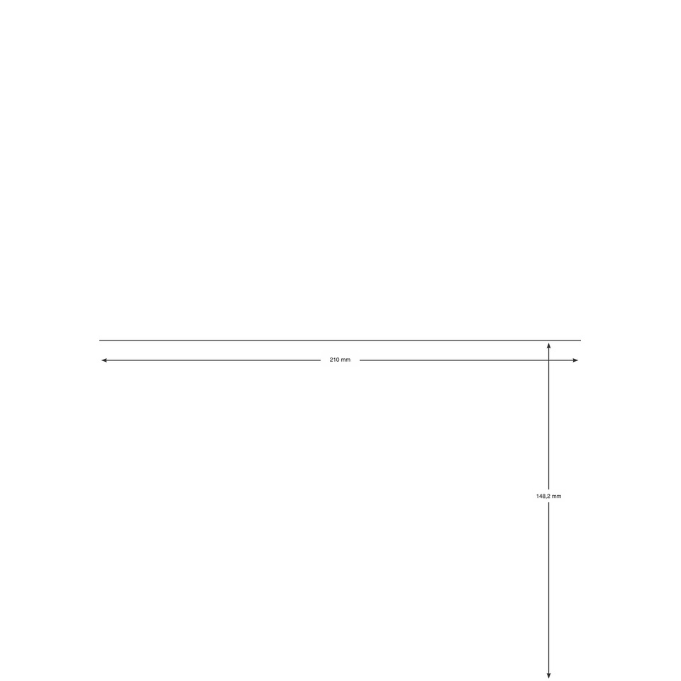 Laufsteg?, Halterung, Maßlinien, Breite 210 mm, Höhe 148,2 mm