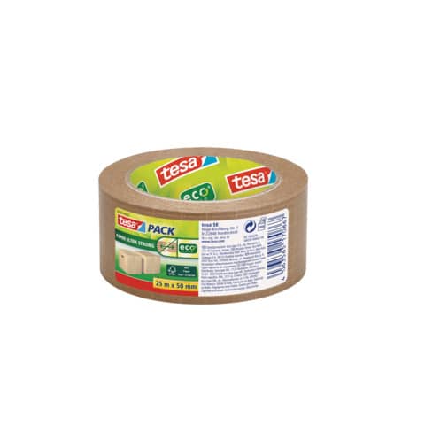 Packband tesapack® Papier Ultra Strong ecoLogo®, 25m x 50mm, braun TESA 56000-00000-00