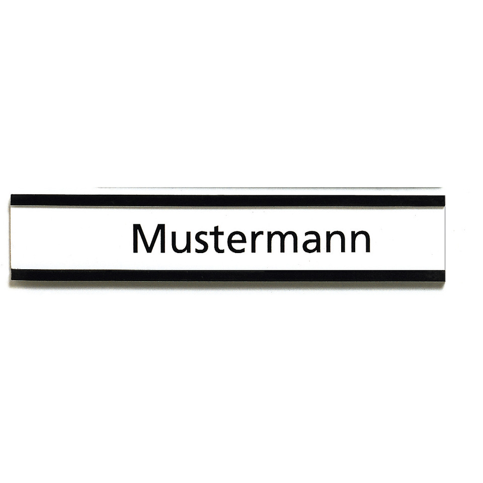 Namensschild, Etikett, Namensplakette, Mustermann, Aufkleber