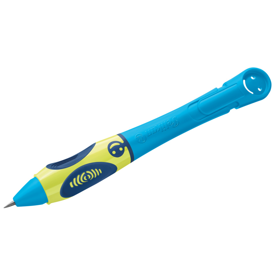 Kugelschreiber, Knickstift, Schreibgerät, Gelb, Blau