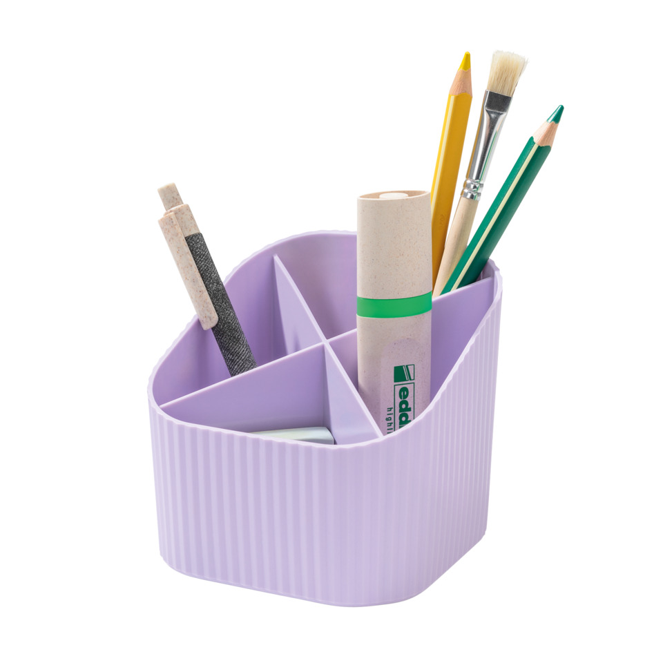 Schreibtisch Organizer, Stiftehalter, Büro Zubehör, Kunststoff, Lila Farbe