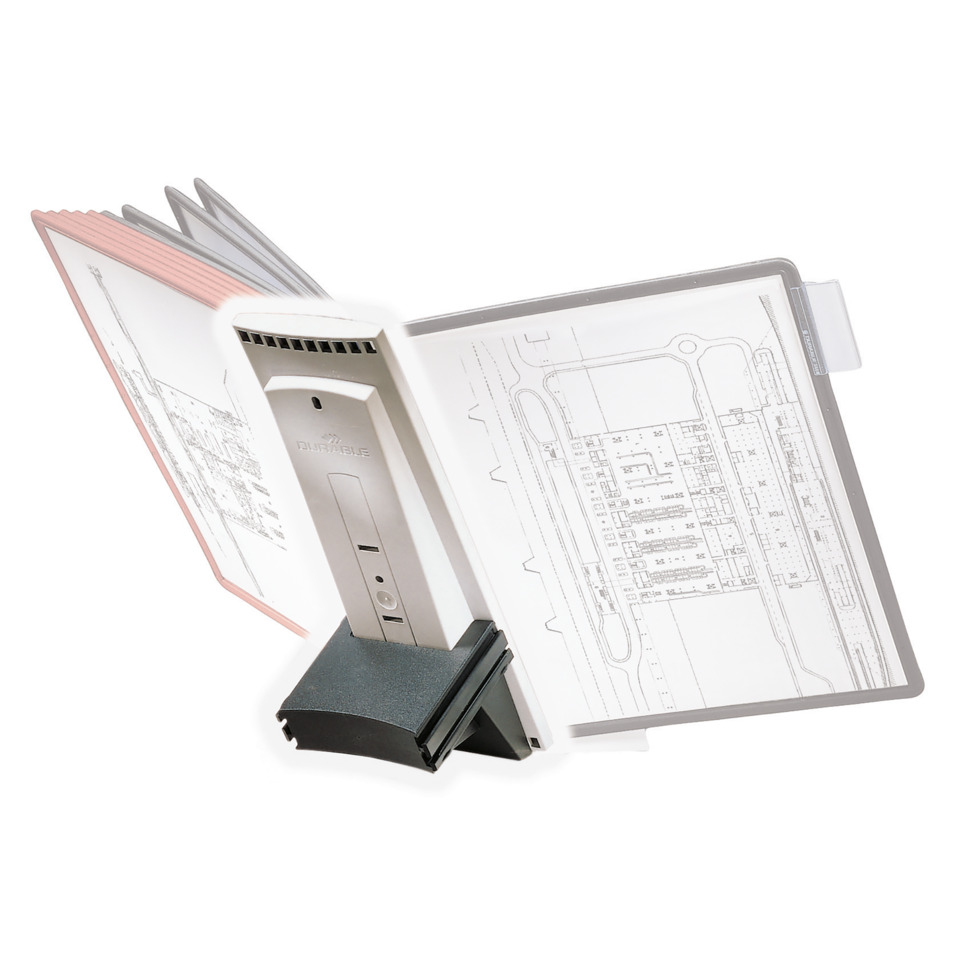 Dokumentenscanner, Scan-Device, Dokumentenscanner-Lesegerät, Schwarz-weißer Scanner, Haltefuß
