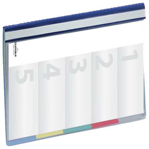 Organisationshefter DIVISOFLEX®, 5-fach Hefter, DIN A4, blau DURABLE 2557 06