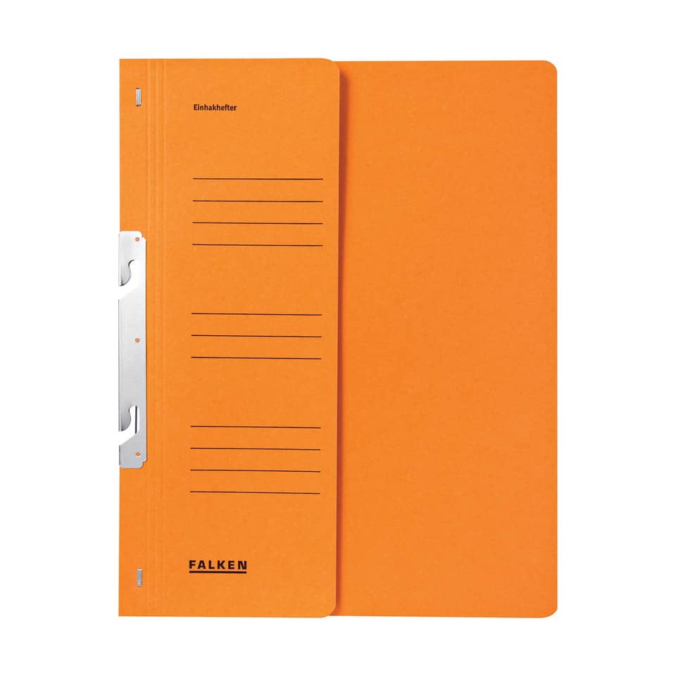 Ordnungsheft, Klemmbinder, A4, Orange, Faltenblatt