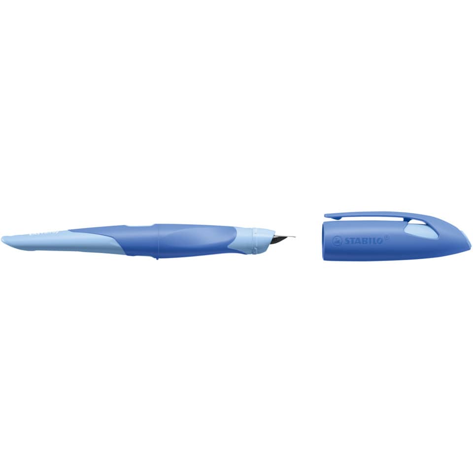 Korrekturspitze, Kugelschreiber, Gummiarm, Tintenrollenkappe, Stabile blaue Stiftkappe