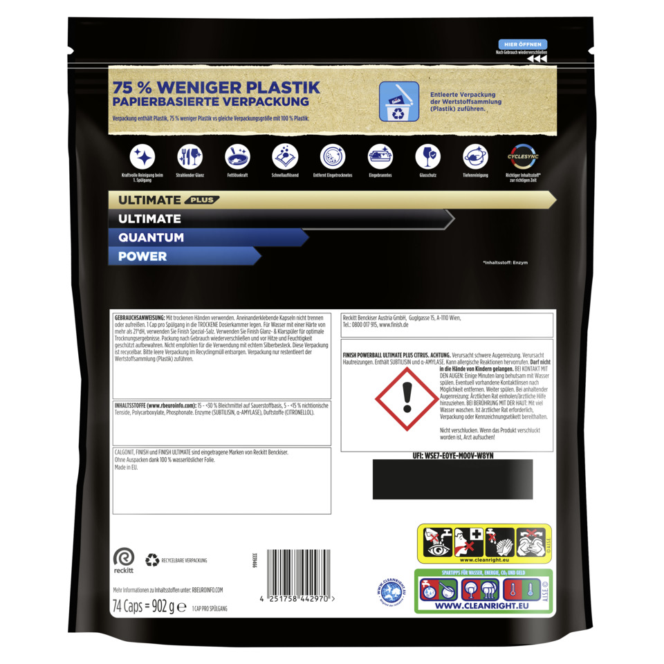 Verpackung, Kapseln, Plastikfrei, Made in EU, Kleingedruckt