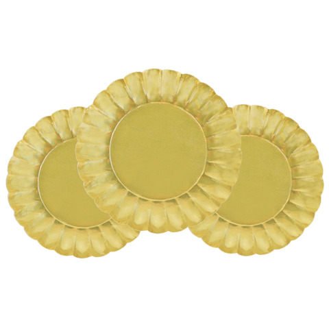 Weihnachtsteller Stern, Ø 20 cm, 3 Stück, gold BRAUN+COMPANY 4880-0001