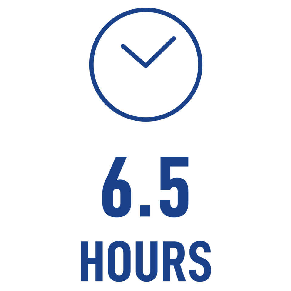 clock, zeit, 6.5 stunden, runder uhr, blau