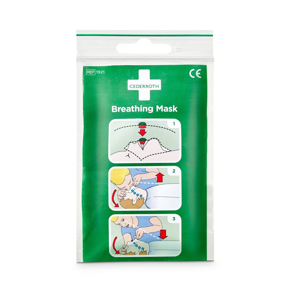 Atemschutzmaske, Medizinische Maske, Erste Hilfe, Grüne Verpackung, Cederroth