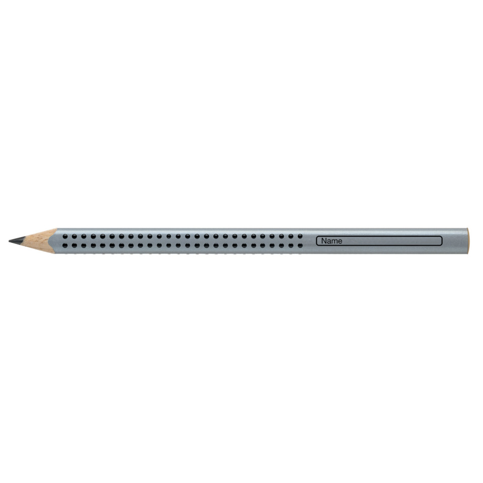 Bleistift, Bleistift aus Metall, Holzspitze, Radiergummi-Bereich, Metallkörper