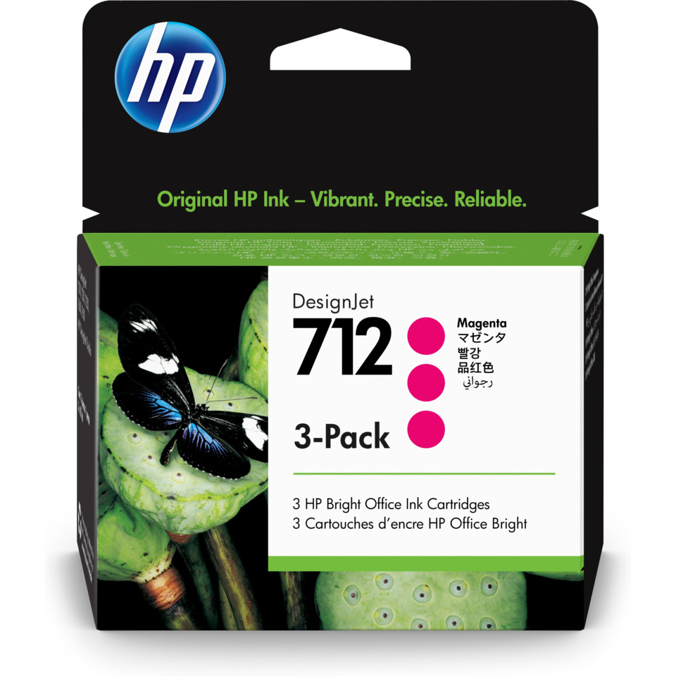 Tintenpatrone, HP DesignJet 712, Magenta, 3-Pack, Office Ink