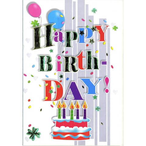 Geburtstagskarte geprägt  51-LB151