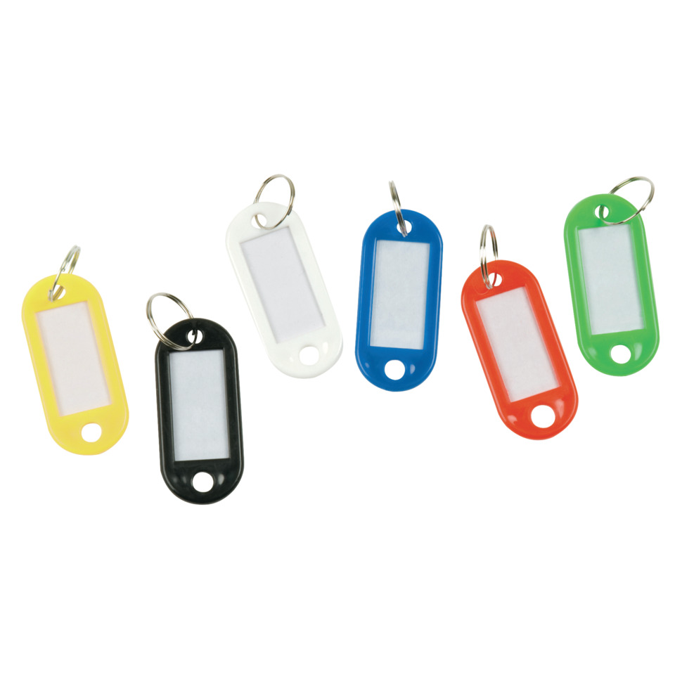 Schlüsselanhänger, Bunte Schlüsselanhänger, Kleiner Kunststoffanhänger, Identifikationsanhänger, Kleiner Tag