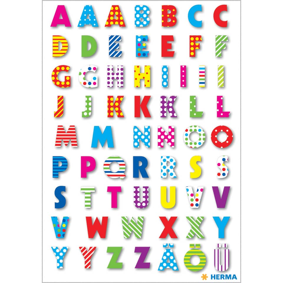 Alphabet, Buchstaben, bunte Buchstaben, A–Z, Dekor-Schrift
