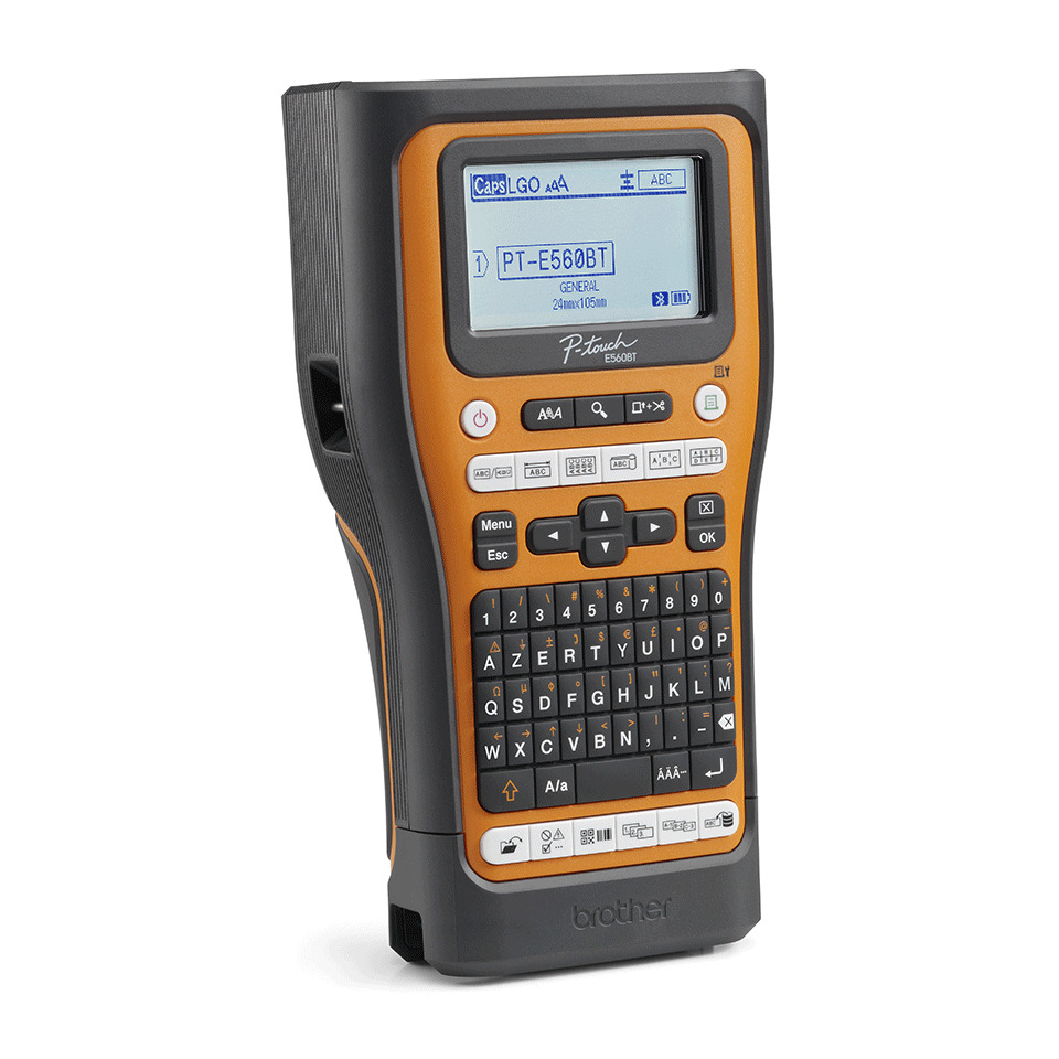 Handheld PDA, Portables Terminal, QWERTZ-Tastatur,  numerische Tastatur, orange grau