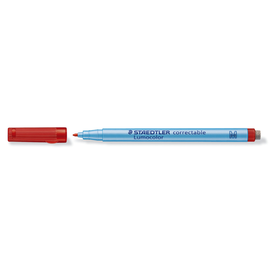Marker, Permanent marker, Lösemittelhaltig?, Staedtler Lumocolor, Korrekturstift