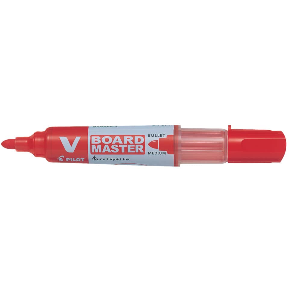Boardmarker, roter Marker, Filzstiftspitze, flüssige Tinte, nit Markenstift